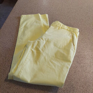 Gap yellow dress pant business casual 4 tall
